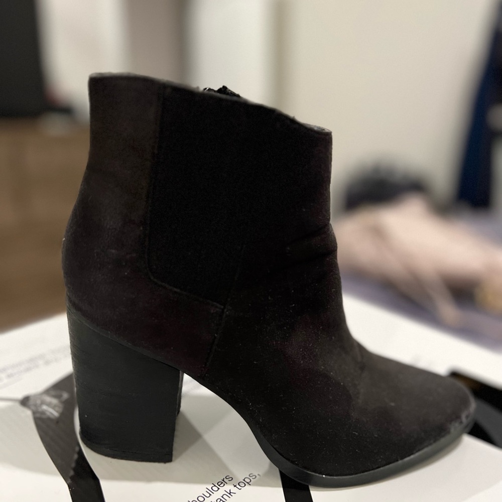 Madden Girl brand black ankle boot, size 8.